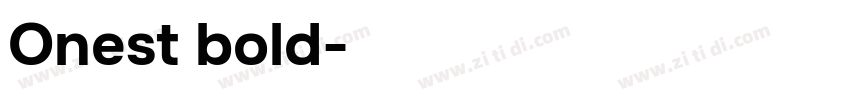 Onest bold字体转换